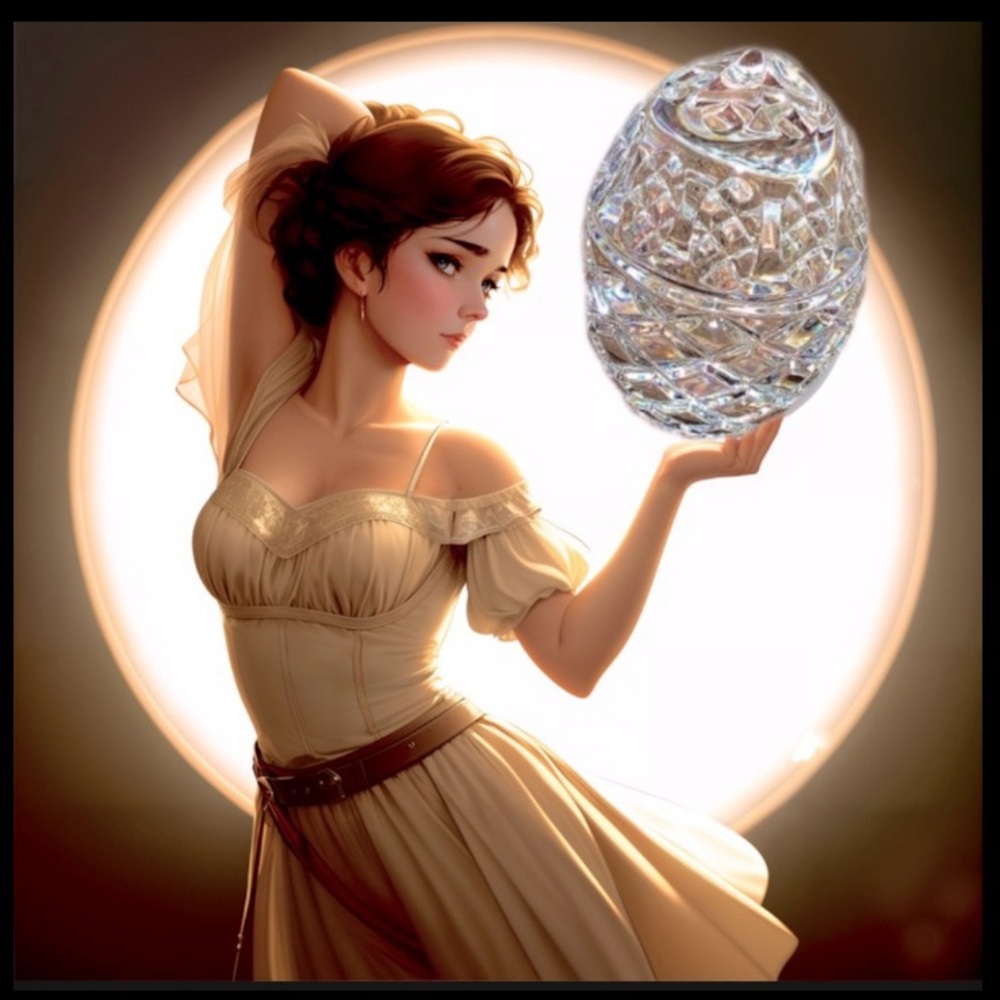 Say Congratulations with this Elaborately Cut Crystal Egg Decorated for Royalty - Picture 11 of 16